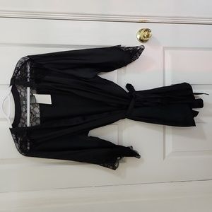 NWT H&M Black Lace Robe // Size M/L